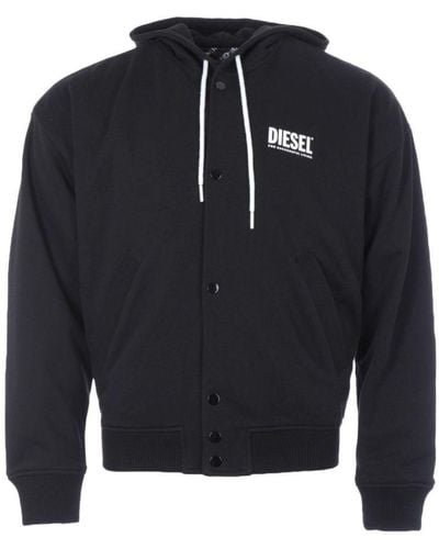 DIESEL J-bomz Black Reversible Jacket - Blauw
