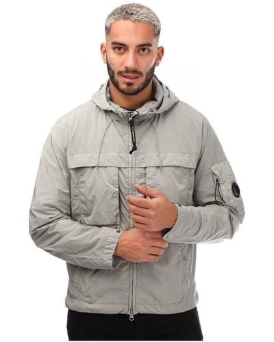 C.P. Company Chrome-r Hooded Jacket - Grey