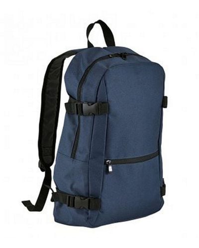 Sol's Wall Street Padded Backpack (French) - Blue