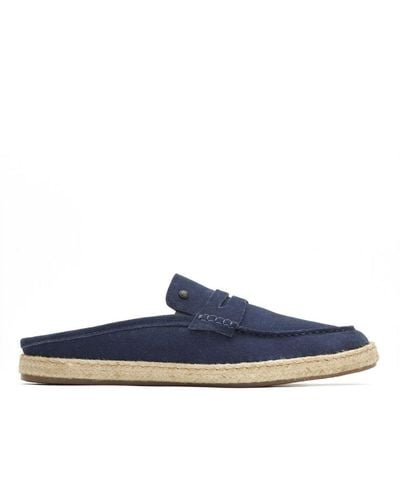 Base London Diego Suede Loafers - Blue