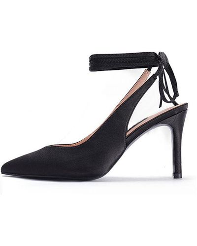 Nine West 'catrinna' Black Sling Back Court Shoe - White