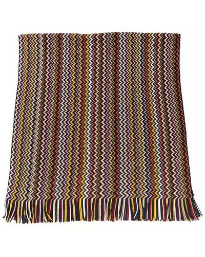 Missoni Multicolour Wool Scarf - Brown
