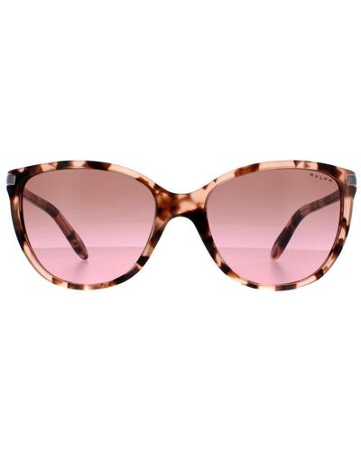 Ralph Lauren By Cat Eye Rose Tortoise Gradient Sunglasses - Pink