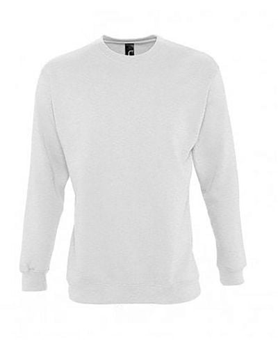Sol's Supreme Sweatshirt (Ash) - White