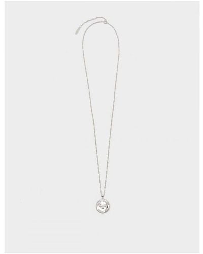 Olivia Burton Accessoires Plated Lucky Bee Hanger Collier In Zilver - Wit