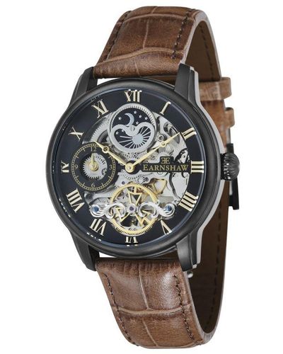 Thomas Earnshaw Longitude Automatic Anchor Black Watch Es-8006-10 - Multicolour