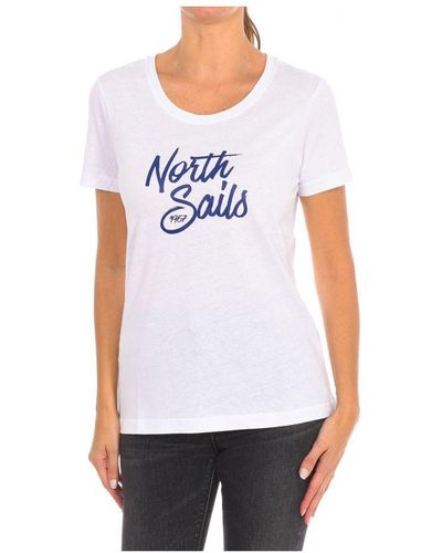North Sails Short Sleeve T-shirt 9024300 Women - White