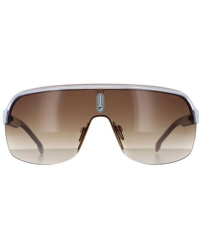 Carrera Shield Crystal Gradient Sunglasses - Brown