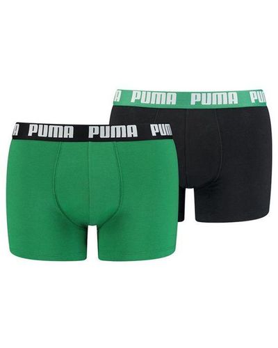 PUMA Basic Boxers 2 Pack Cotton - Green