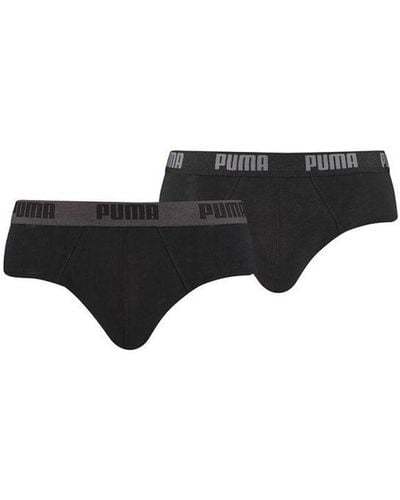 PUMA Basic Brief 2 Pack Cotton - Black