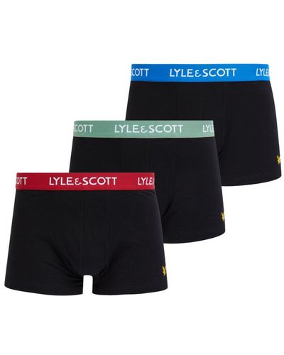 Lyle & Scott 3-pack Barclay Trunk Voor - Blauw