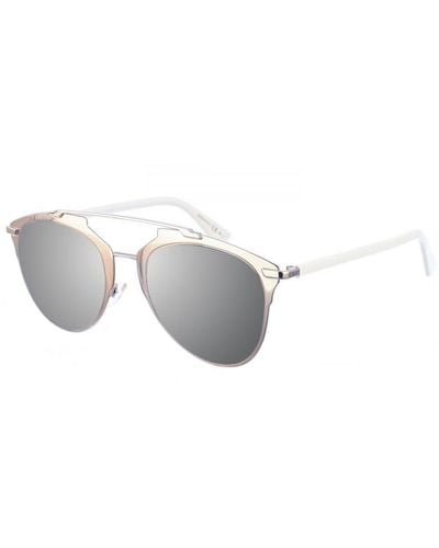 Dior Reflected Aviator Metal Sunglasses - White