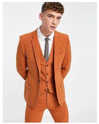 ASOS Super Skinny Suit Jacket - Orange