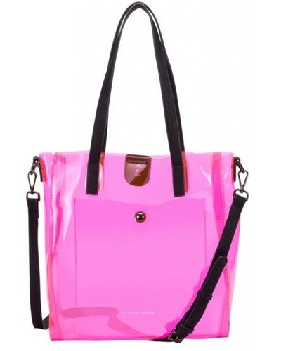 Claudia Canova Donella Clear Tote Bag - Pink