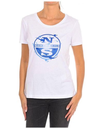 North Sails Womenss Short Sleeve T-Shirt 9024340 - White