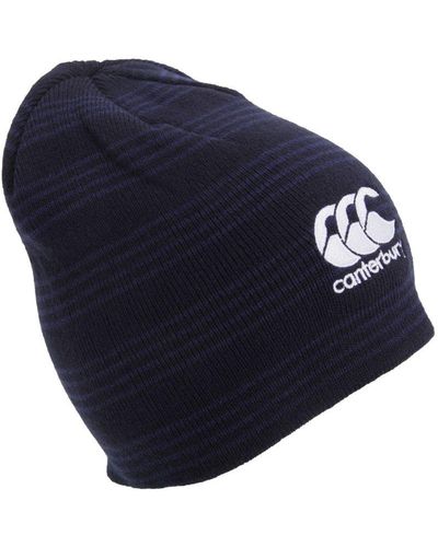 Canterbury Team Winter Beanie Hat (marine / Wit) - Blauw