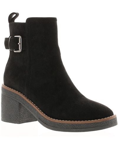 Apache Ankle Boots Cry Zip Fastening Micro Fibre - Black