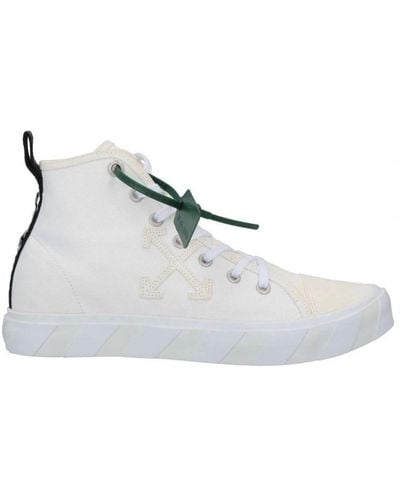 Off-White c/o Virgil Abloh Off- Mid Top Vulcanized Canvas Trainers - White