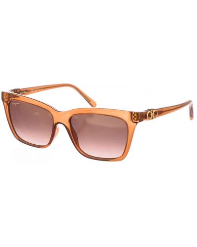 Ferragamo Square Shaped Acetate Sunglasses Sf1027S - Pink