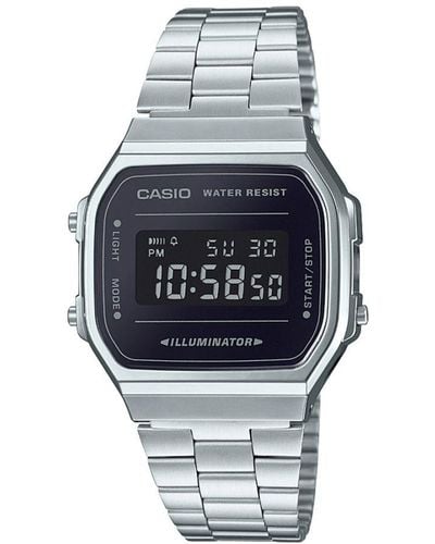 G-Shock Retro Watch A168Wem-1Ef Stainless Steel (Archived) - Grey