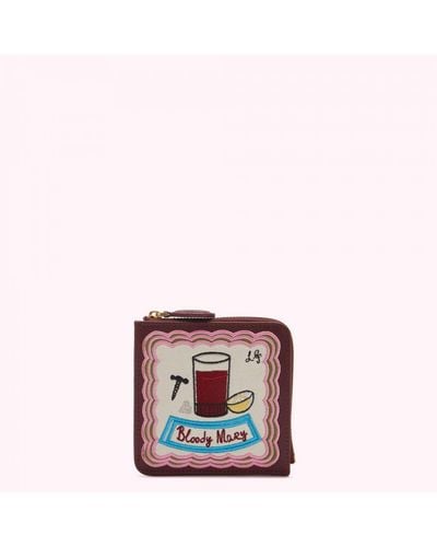 Lulu Guinness Rosewood Bloody Mary Coin Purse - Pink