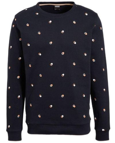 Kultivate Sweater Van Biologisch Katoen Dark Navy - Blauw