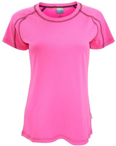 Trespass Ladies Mamo Short Sleeve Active T-Shirt - Pink