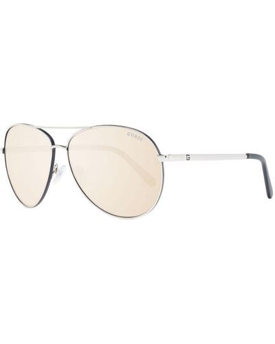 Guess Square Sunglasses With Mirroredgradient Lenses - Natural