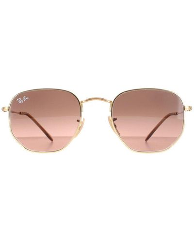 Ray-Ban Square Polished Gradient Hexagonal Rb3548N Metal (Archived) - Pink