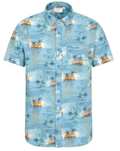 Mountain Warehouse Hawaiian Overhemd Met Korte Mouwen (blauw)