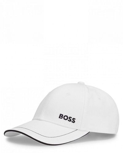 BOSS Cap-1 Cotton-twill Cap With Logo Detail Nos - White