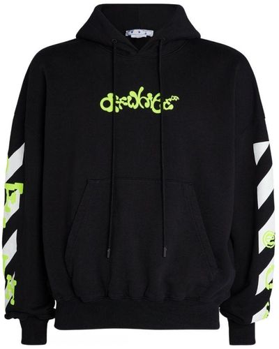 Off-White c/o Virgil Abloh Off- Opposite Arrow Design Boxy Fit Oversized Hoodie - Black