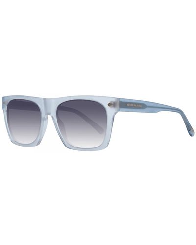 Scotch & Soda Trapezium Sunglasses With Gradient Lenses - Blue