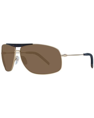 Tommy Hilfiger Rectangle Sunglasses With 100% Uva & Uvb Protection - Brown