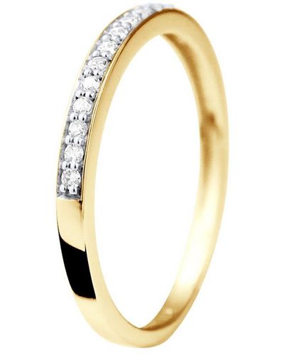 Diadema Alliance Diamonds 0.150 Cts Yellow Gold Jewelry - Metallic