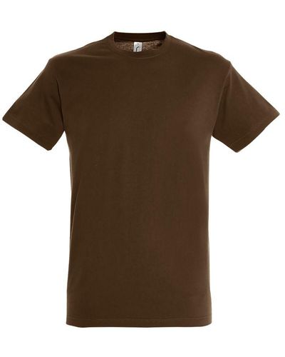 Sol's Regent T-shirt Met Korte Mouwen (aarde) - Bruin