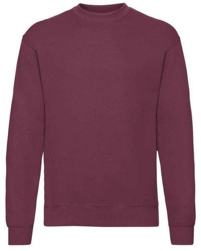 Fruit Of The Loom Adult Classic Drop Shoulder Sweatshirt () - Purple