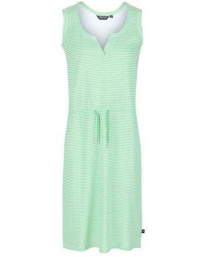 Regatta Ladies Fahari Stripe Shift Casual Dress (Vibrant/) - Green