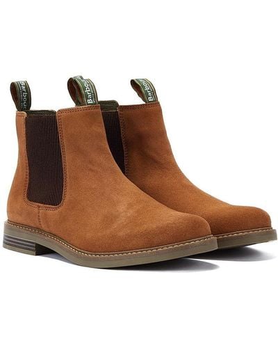 Barbour Farsley Suede Boots - Brown
