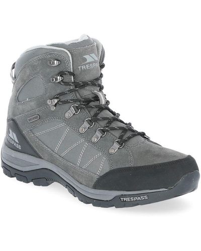 Trespass Chavez Waterproof Mid Cut Walking Boots - Grey