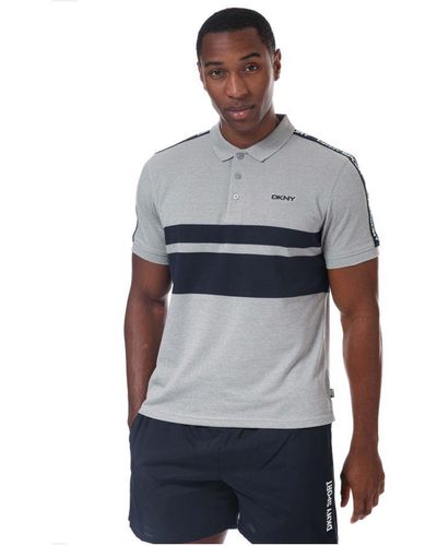 DKNY Marine Park Poloshirt Voor , Grijs - Blauw