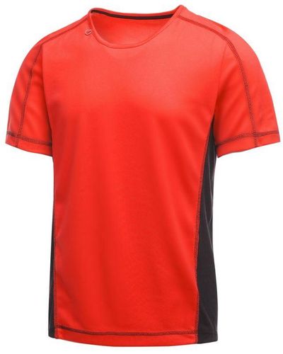 Regatta Activewear Beijing Korte Mouwen T-shirt (rood/zwart)