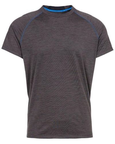 Trespass Loki Sports T-Shirt (Dark Marl) - Grey