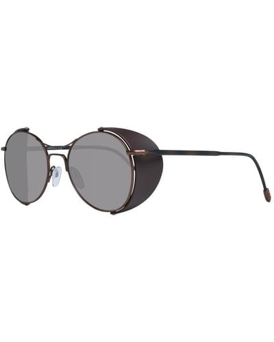 Zegna Sunglasses Zc0022 52 37j Titanium - Bruin
