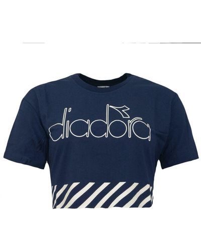 Diadora Crop T-Shirt - Blue