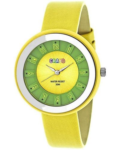 Crayo Celebration Unisex Horloge - Geel