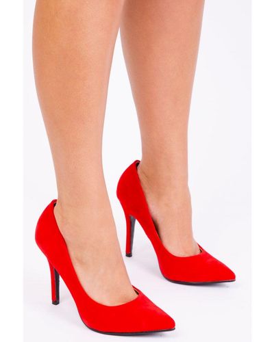 Where's That From Leah Toe Pump High Heel - Red