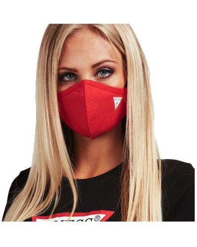 Guess Sjaal Vrouw Masker - Rood