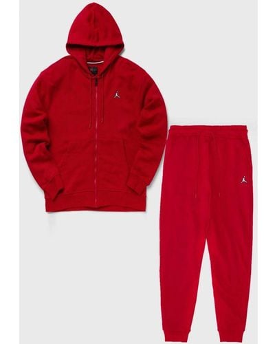 Nike Jordan Brooklyn Fleece Tracksuit - Red