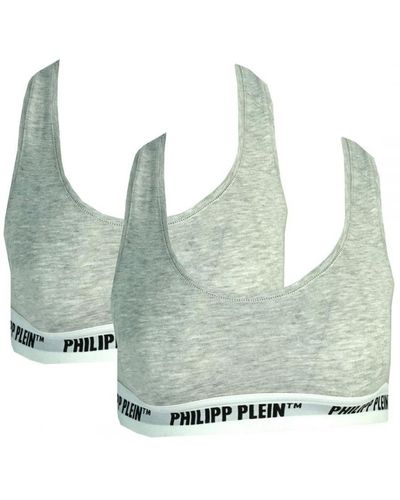 Philipp Plein Underwear Sports Bra Two Pack Cotton - Green